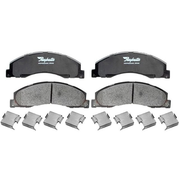 R/M Brakes BRAKE PADS OEM OE Replacement With Hardware Metallic PGD1328M - main